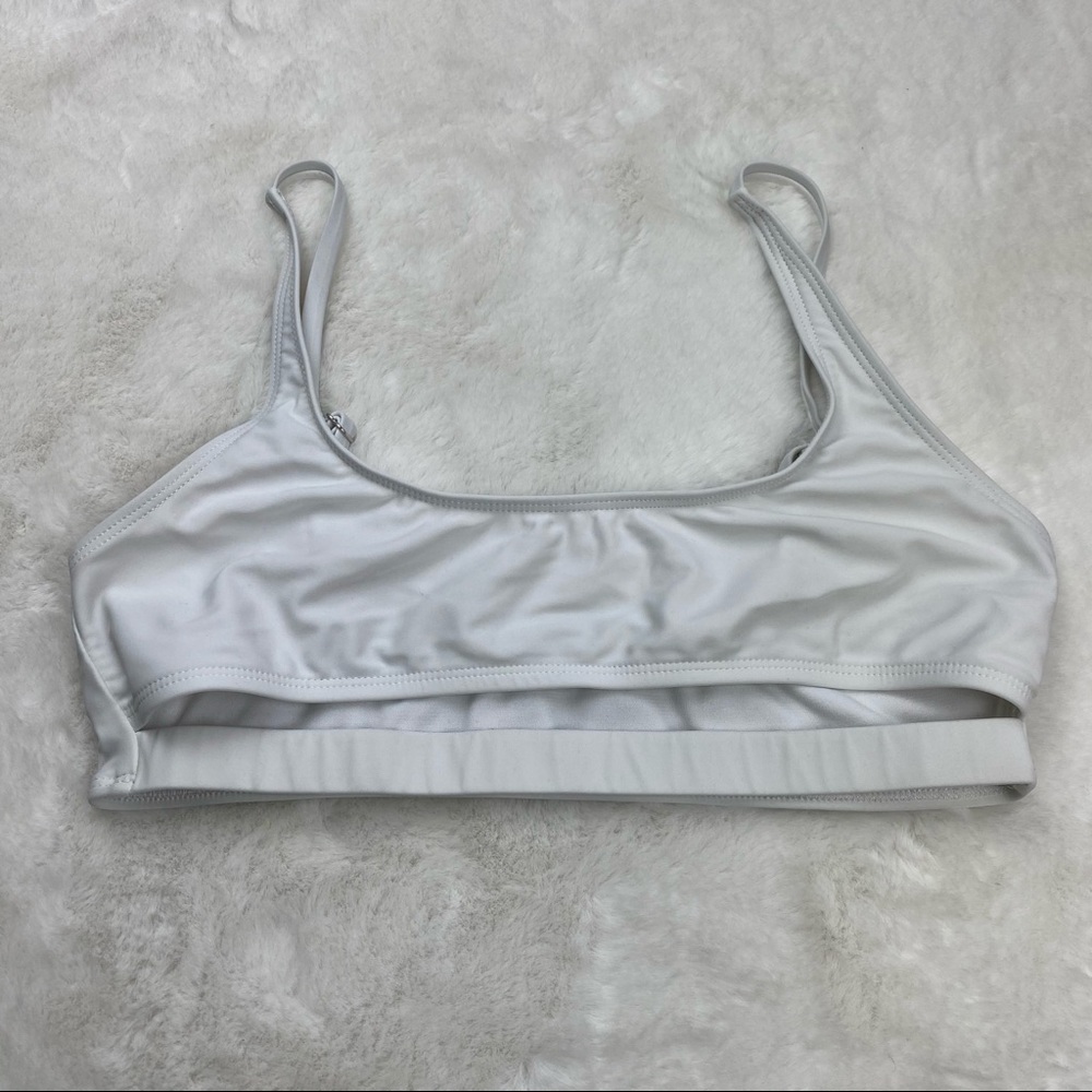 Fashion Nova White Under Cleavage Bikini Top